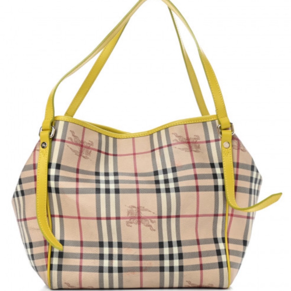 Beautiful House Check Small Canterbury Tote Yellow